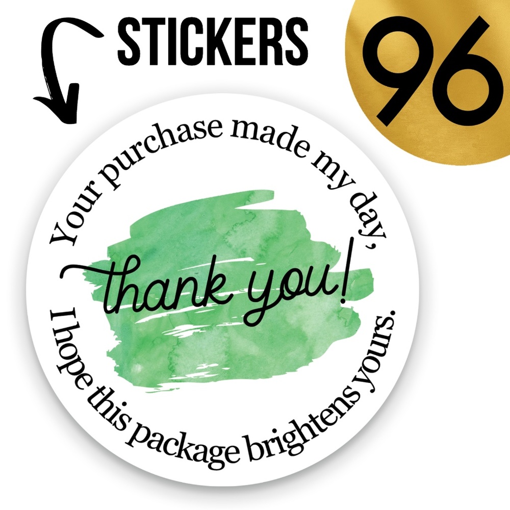 96 Posh Packaging Sticker Labels 2" Round Poshmark